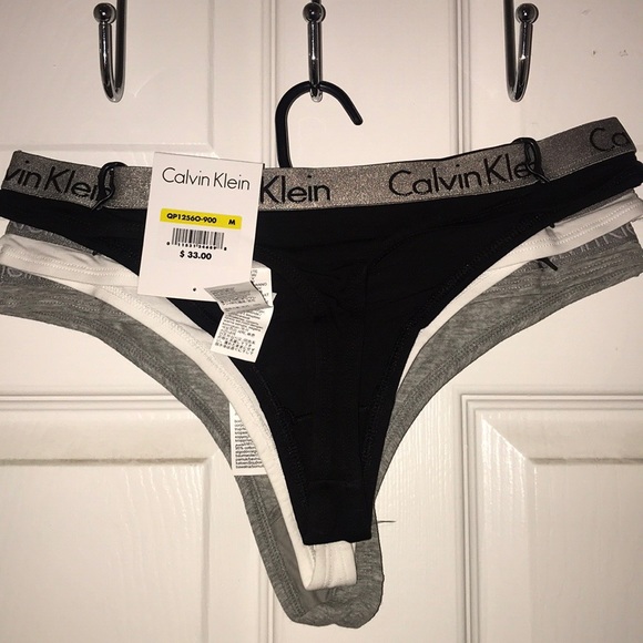 NWT Calvin Klein 3 pack Radiant Thongs M - Picture 7 of 8